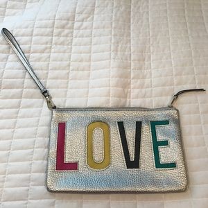 Juicy Couture silver clutch